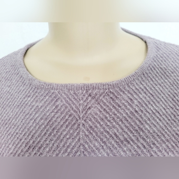 Vila Milano Women's Wool Blend Sweater Boat Neck Soft Peplum Hem Mauve Small - Picture 3 of 16